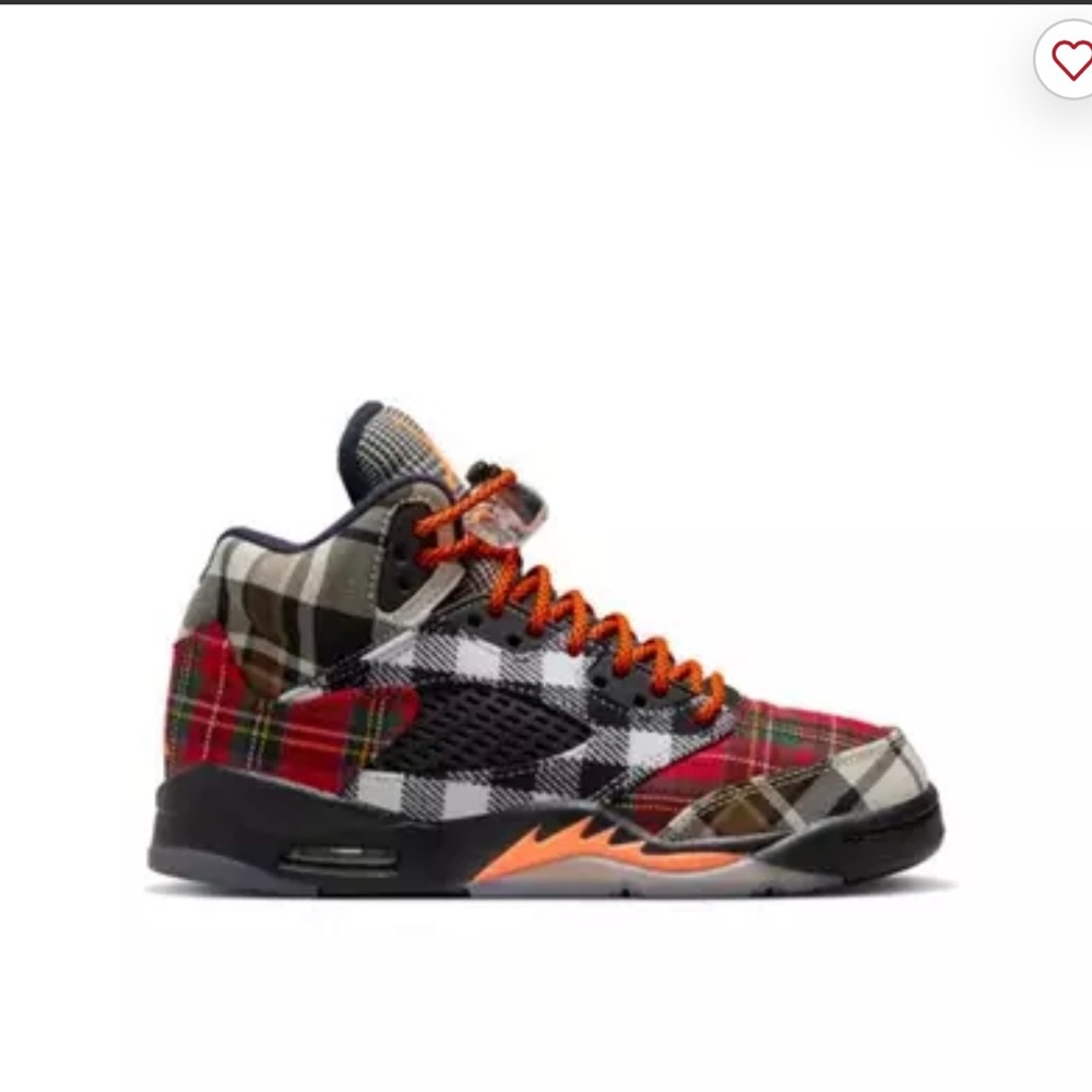 Jordan 5 Retro "Plaid" Grade School Kids' Shoe 4.5